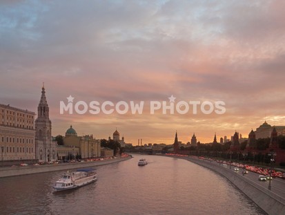 Вечер на Москва-реке Софийская набережная - фото №43
